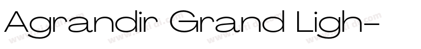 Agrandir Grand Ligh字体转换